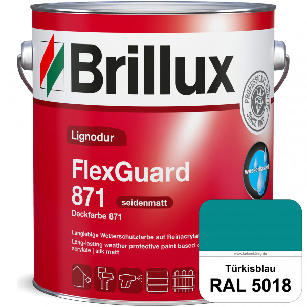 Lignodur FlexGuard 871 (Deckfarbe 871) RAL 5018 Türkisblau