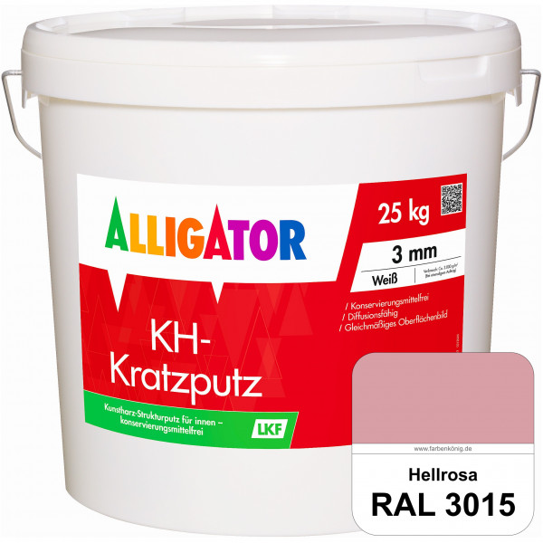 KH-Kratzputz LEF 2 mm (RAL 3015 Hellrosa)