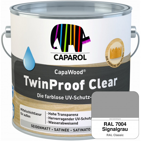 CapaWood® TwinProof Clear (RAL 7004 Signalgrau) - ersetzt Capadur TwinProof