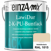 einzA LawiDur 2-K-PU-Buntlack - Hochglanz (RAL 1015 Hellelfenbein)