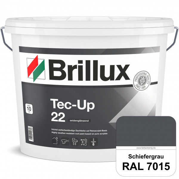 Tec-Up 22 (RAL 7015 Schiefergrau) Höchst wetterbeständige Dachfarbe auf Reinacrylat-Basis