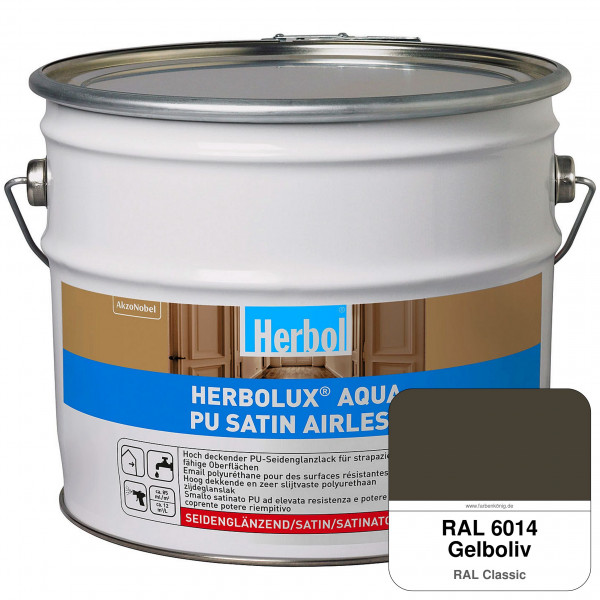 Herbolux Aqua PU Satin Airless (RAL 6014 Gelboliv)