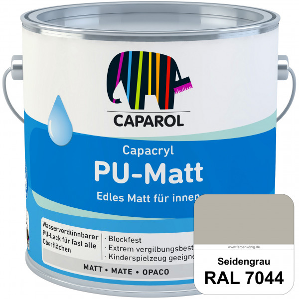 Capacryl PU-Matt (RAL 7044 Seidengrau) tuchmatter & wasserbasierter Lack