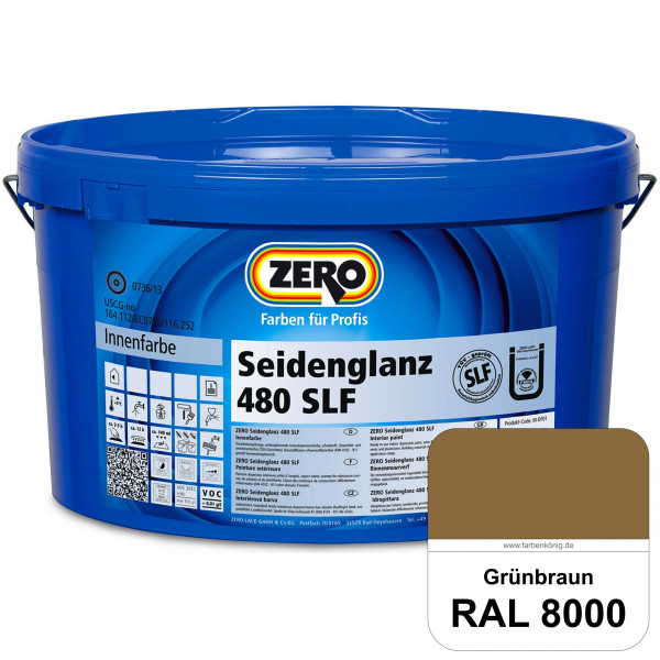 Seidenglanz 480 SLF (RAL 8000 Grünbraun)