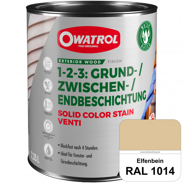 SOLID COLOR STAIN VENTI (RAL 1014 Elfenbein)