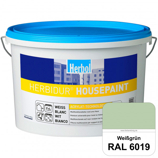 Herbidur Housepaint (RAL 6019 Weißgrün) seidenmatte Reinacrylat-Fassadenfarbe
