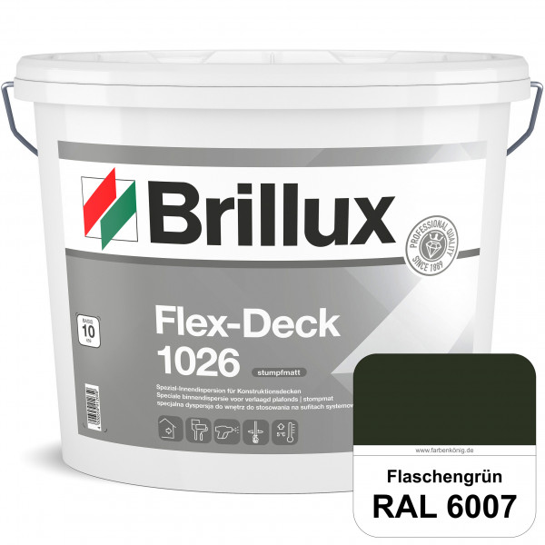 Flex-Deck ELF 1026 (RAL 6007 Flaschengrün) Hochwertige Innendispersion für Decken mit Installationen