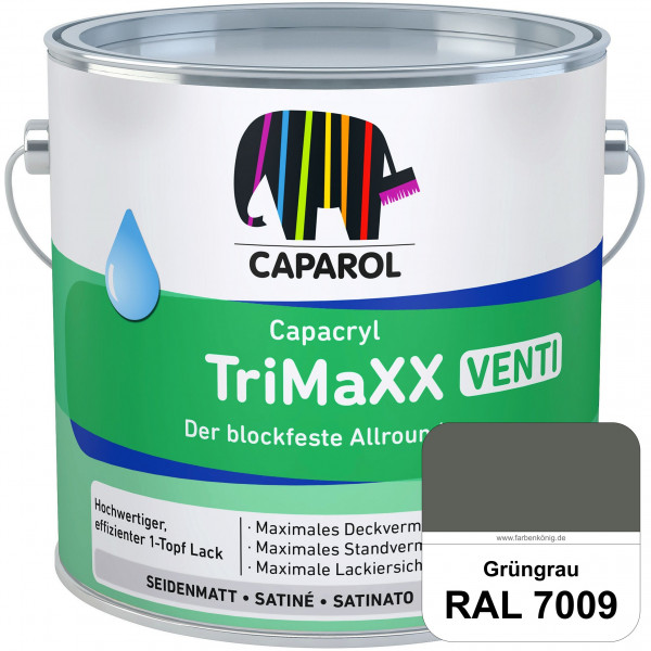 Capacryl TriMaXX Venti (RAL 7009 Grüngrau) Der blockfeste Allrounder für Fenster & Türen
