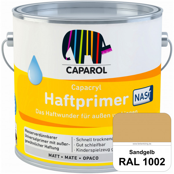 Capacryl Haftprimer NAST (RAL 1002 Sandgelb) Grundierung mit nebelarme Spritztechnologie (innen & au