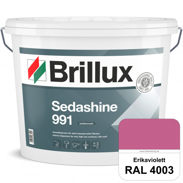 Sedashine 991 (RAL 4003 Erikaviolett) Seidenmatte Innendispersion für hoch strapazierfähige & gut re