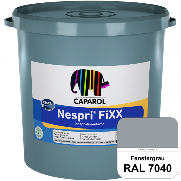 Nespri® FiXX (RAL 7040 Fenstergrau) Spezielle Innenfarbe für die rationelle Beschichtung im Nespri-S