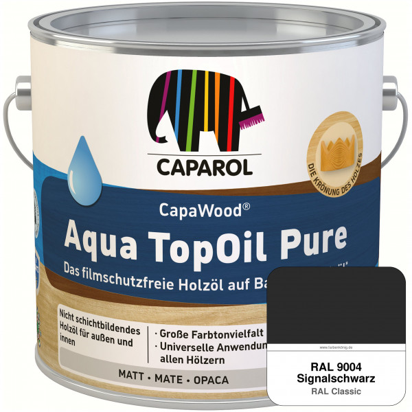CapaWood® AquaTopOil Pure (RAL 9004 Signalschwarz) - ersetzt CapaGreen Holz-Öl Aqua