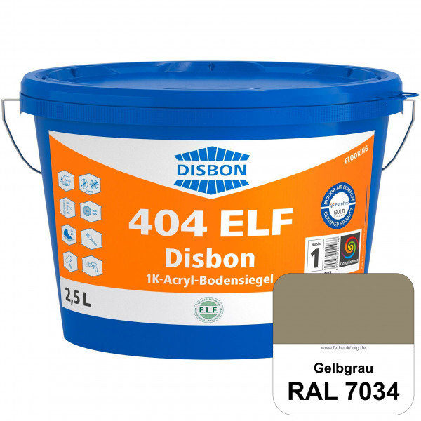 Disbon 404 ELF 1K-Acryl-Bodensiegel (RAL 7034 Gelbgrau) 1K PU-verstärkte, emissions- und lösemittelf