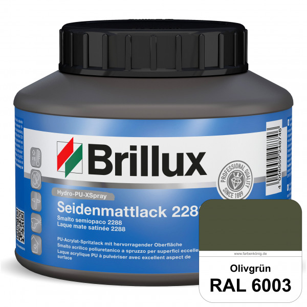 Hydro-PU-XSpray Seidenmattlack 2288 (RAL 6003 Olivgrün) hochwertiger Lack speziell für das XVLP-Spri