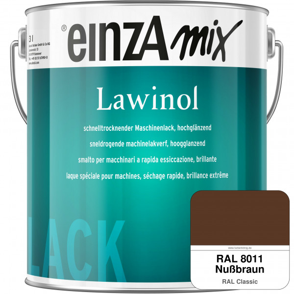 einzA Lawinol hochglänzend (RAL 8011 Nussbraun)