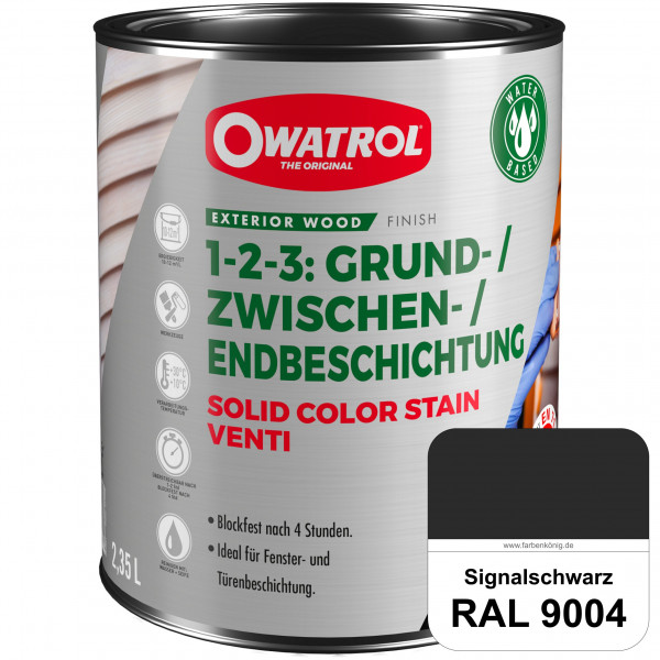 SOLID COLOR STAIN VENTI (RAL 9004 Signalschwarz)