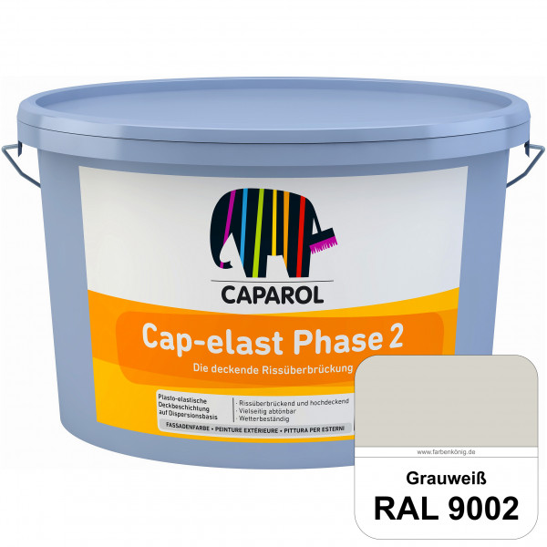 Cap-elast Phase 2 (RAL 9002 Grauweiß) Sanierung gerissener Putzfassaden und Betonflächen