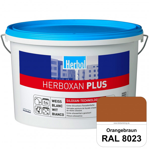Herboxan Plus (RAL 8023 Orangebraun) Siliconharz-Fassadenfarbe für längere saubere Fassaden