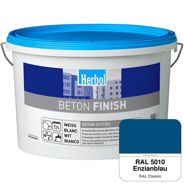 Beton Finish (RAL 5010 Enzianblau)
