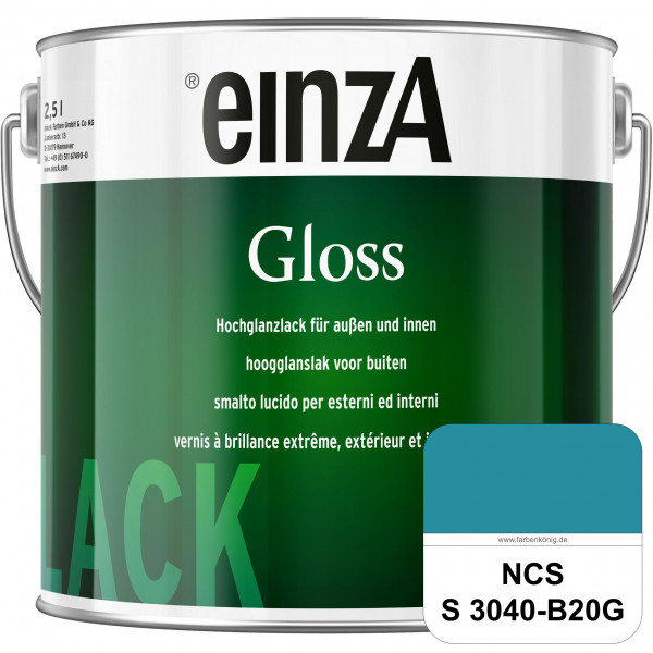 einzA Gloss (NCS S 3040-B20G) Hochwertiger Alkydharzlack in Premium-Qualität, hochglänzend.