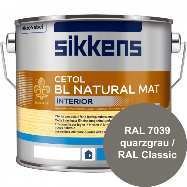 Cetol BL Natural Mat Interior (B-Ware) - 2,5 Liter (RAL 7039 Quarzgrau)