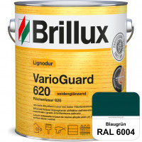 Lignodur VarioGuard 620 (Flächenlasur 620) RAL 6004 Blaugrün