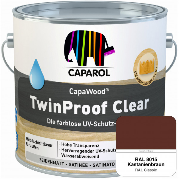 CapaWood® TwinProof Clear (RAL 8015 Kastanienbraun) - ersetzt Capadur TwinProof