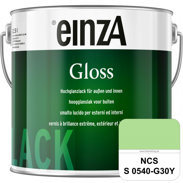 einzA Gloss (NCS S 0540-G30Y) Hochwertiger Alkydharzlack in Premium-Qualität, hochglänzend.