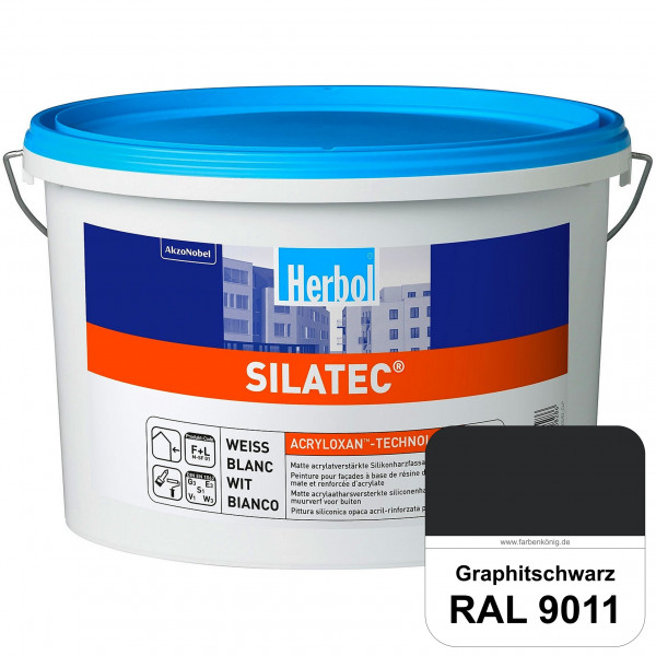 Silatec (RAL 9011 Graphitschwarz) Acrylatverstärkte, füllende Siliconharz-Fassadenfarbe