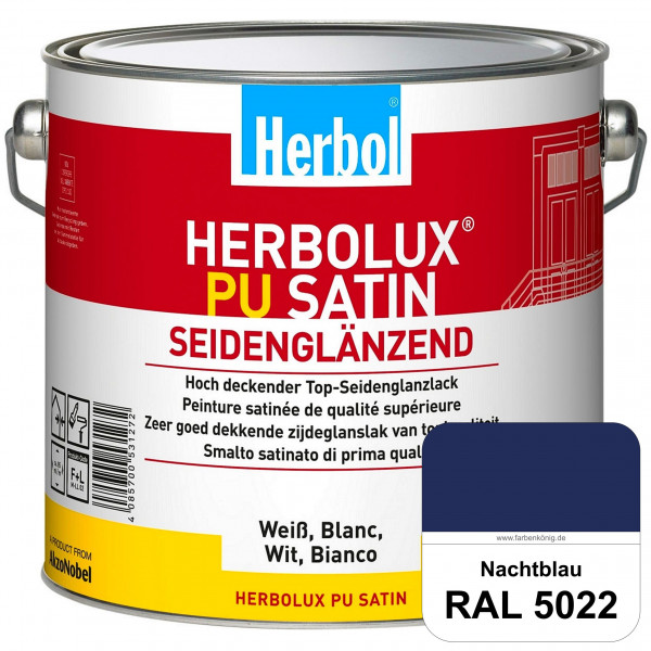 Herbolux PU Satin (RAL 5022 Nachtblau) Top-PU-Seidenglanzlack (Innen & Außen)