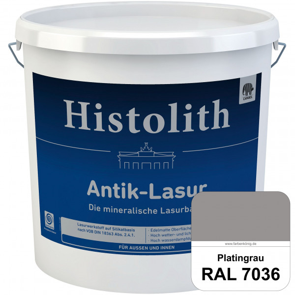 Histolith® Antik-Lasur (RAL 7036 Platingrau) Lasurkonzentrat nach dem Vorbild historischer Beschicht