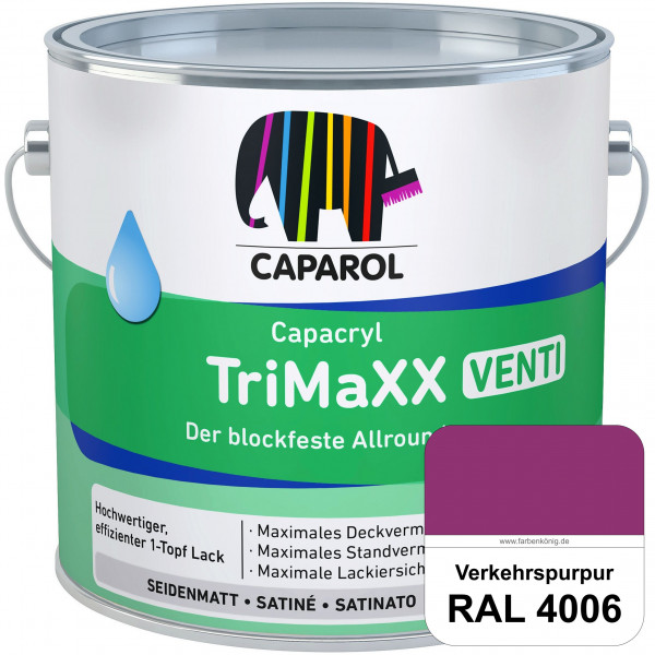Capacryl TriMaXX Venti (RAL 4006 Verkehrspurpur) Der blockfeste Allrounder für Fenster & Türen