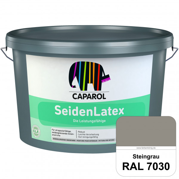 SeidenLatex ELF (RAL 7030 Steingrau) strapazierfähige, scheuerbeständige und seidenmatte Latexfarbe