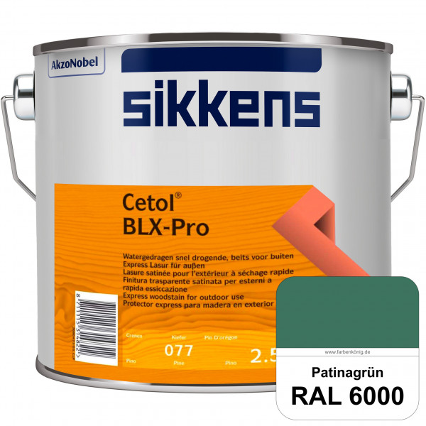 Cetol BLX-Pro (RAL 6000 Patinagrün) Express Lasur für die Beschichtung von Holzoberflächen (außen)