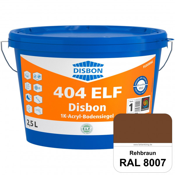 Disbon 404 ELF 1K-Acryl-Bodensiegel (RAL 8007 Rehbraun) 1K PU-verstärkte, emissions- und lösemittelf
