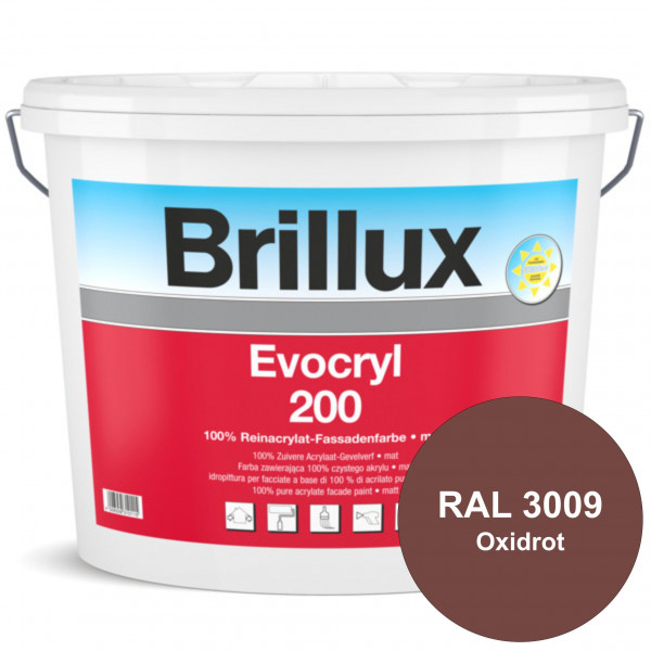 Evocryl 200 (B-Ware) - 2,5 Liter (RAL 3009 Oxidrot)