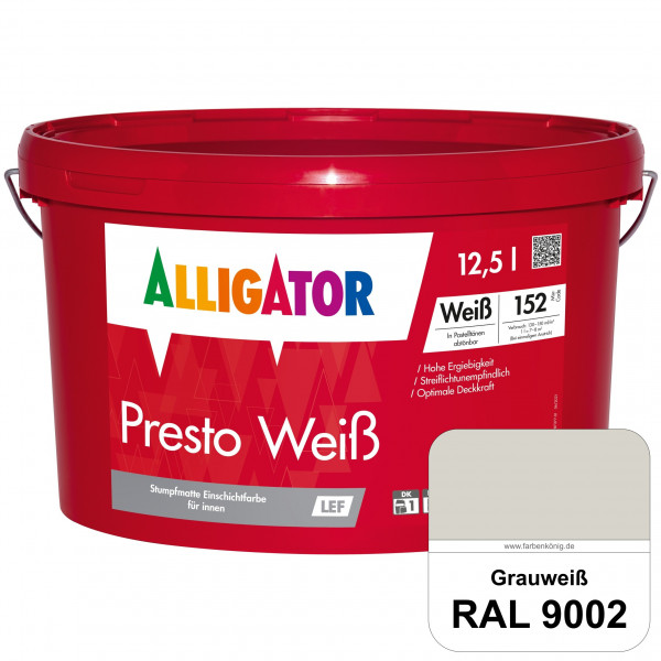 Presto Weiß LEF (RAL 9002 Grauweiß)