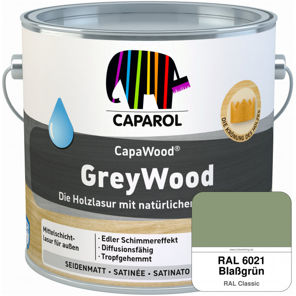 CapaWood® GreyWood (RAL 6021 Blassgrün) - ersetzt Capadur GreyWood