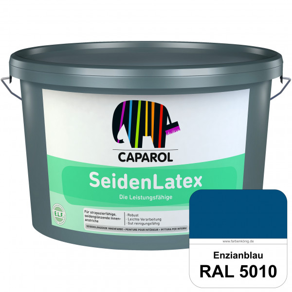SeidenLatex ELF (RAL 5010 Enzianblau) strapazierfähige, scheuerbeständige und seidenmatte Latexfarbe