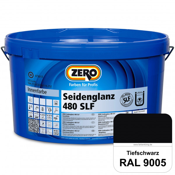 Seidenglanz 480 SLF (RAL 9005 Tiefschwarz)