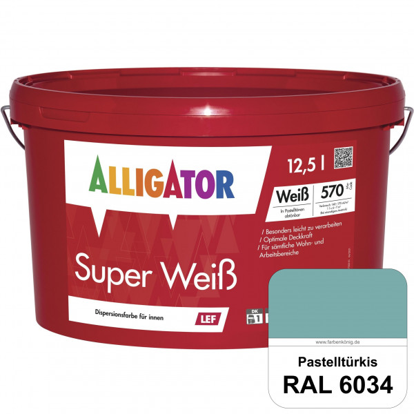 Super Weiß LEF (RAL 6034 Pastelltürkis)
