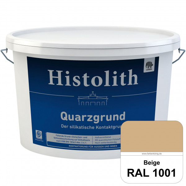 Histolith Quarzgrund (RAL 1001 Beige) füllende, strukturegalisierende und schwundrißverschlämmende B