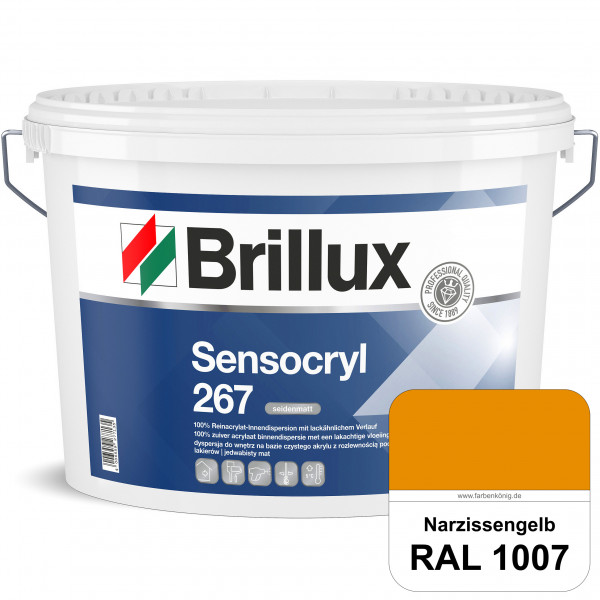 Sensocryl ELF 267 (RAL 1007 Narzissengelb) seidenmatt hochwertige Reinacrylat-Innendispersion für Ar