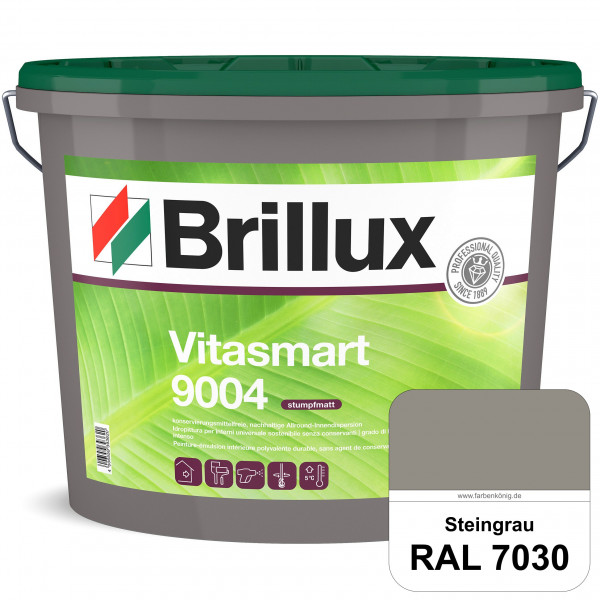 Vitasmart 9004 (RAL 7030 Steingrau) Hochwertige matte konservierungsmittelfreie Innendispersion für