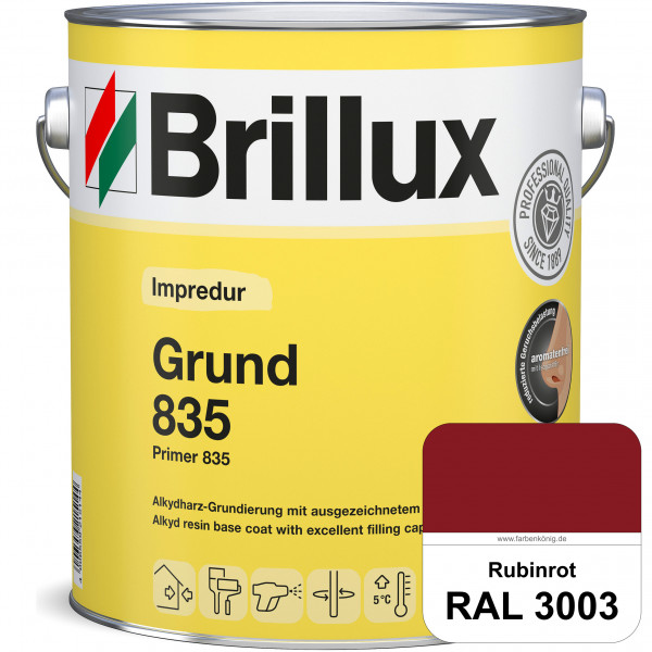 Impredur Grund 835 (RAL 3003 Rubinrot) Grundierung für Laub- und Nadelholz wie Fenstern, Türen etc.