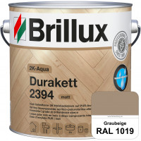 2K-Aqua Durakett 2394 (RAL 1019 Graubeige) Wasserbasierter 2K-Versiegelung für Parkettfußböden, Diel