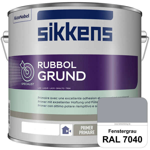 Rubbol Grund (RAL 7040 Fenstergrau) Seidenmatte Grund- und Zwischenbeschichtung auf Kunstharzbasis (