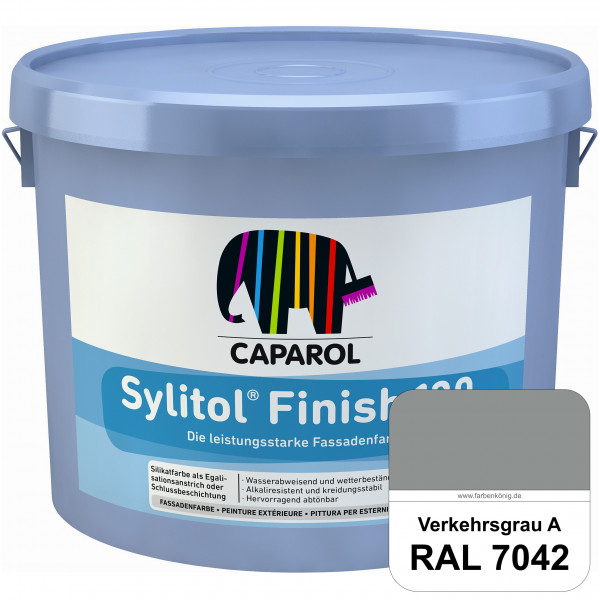 Sylitol® Finish 130 (RAL 7042 Verkehrsgrau A) wetterbeständige Fassadenbeschichtungen auf Silikatbas