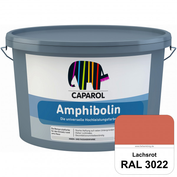 Amphibolin (RAL 3022 Lachsrot) Universalfarbe auf Reinacrylbasis innen & außen