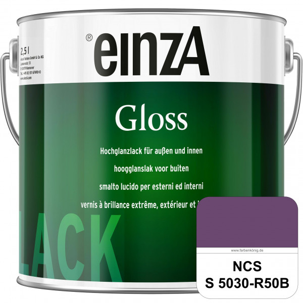 einzA Gloss (NCS S 5030-R50B) Hochwertiger Alkydharzlack in Premium-Qualität, hochglänzend.